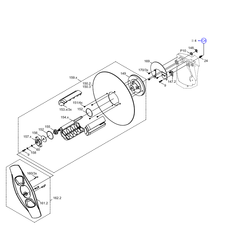 Right Hand Unit - Label Unwinder Hermes -3